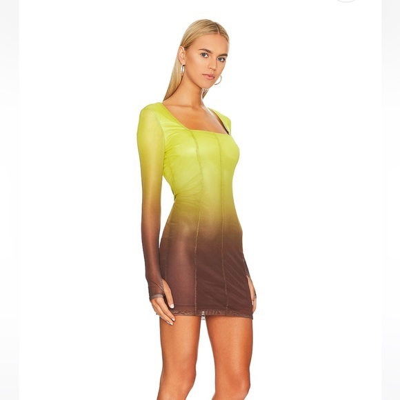 REVOLVE Steve Madden BB Dakota Revolve Freya Bodycon Mini Dress S Springs Ombre - Picture 3 of 3
